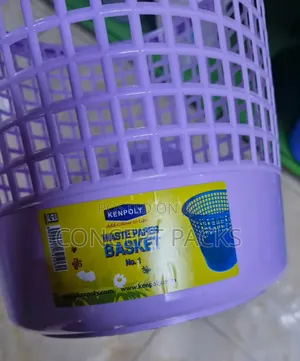 5pcs Small Kitchen Office Plastic Trash Bin