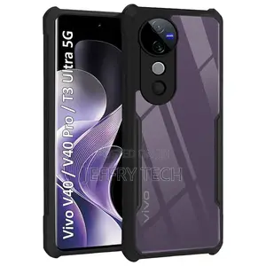 Hegiftkart Shockproof Clear Back Case for Vivo V40 / V40 Pro