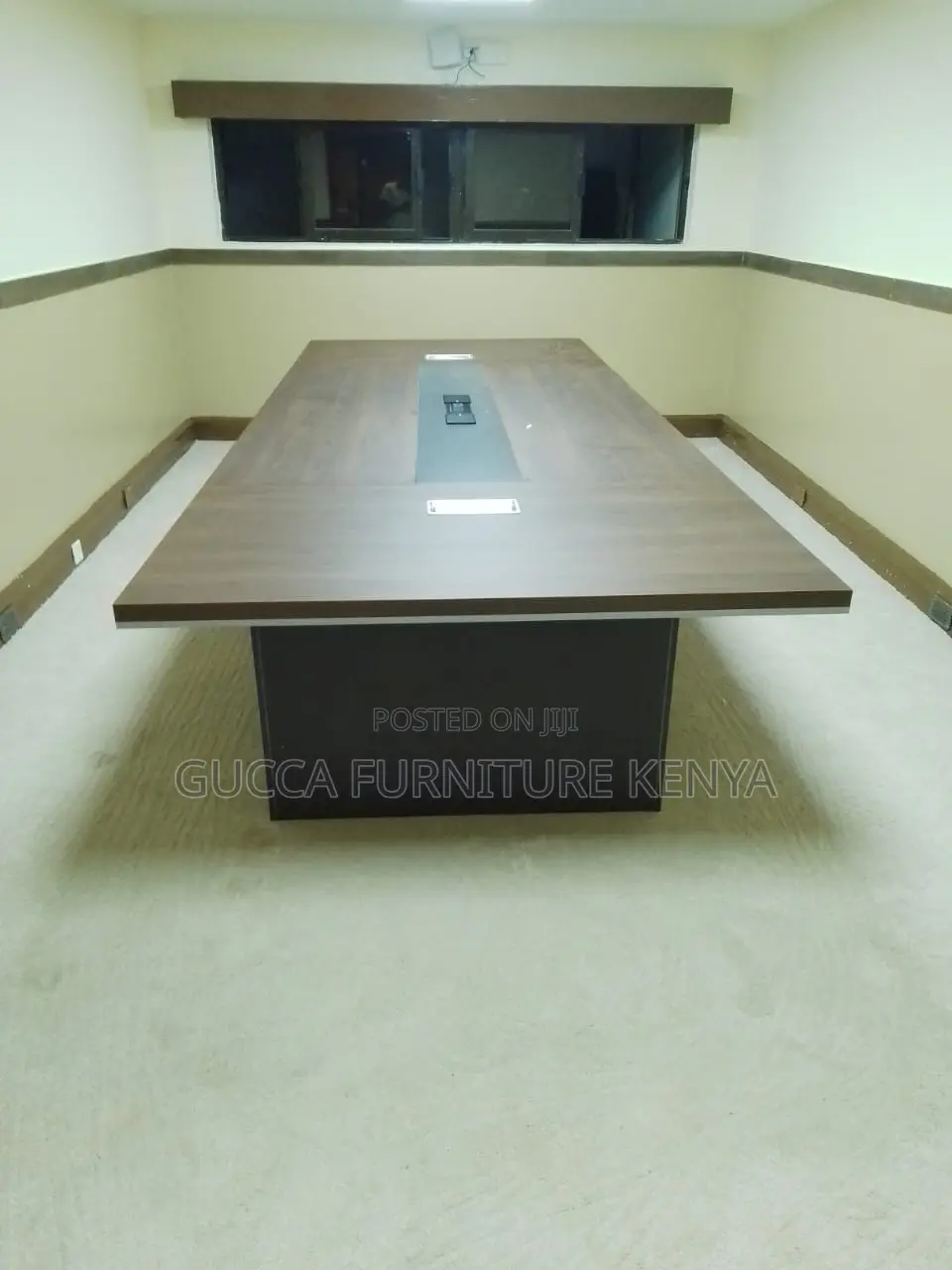Boardroom Tables:3 Meters Solid Wood Business Strategy Table