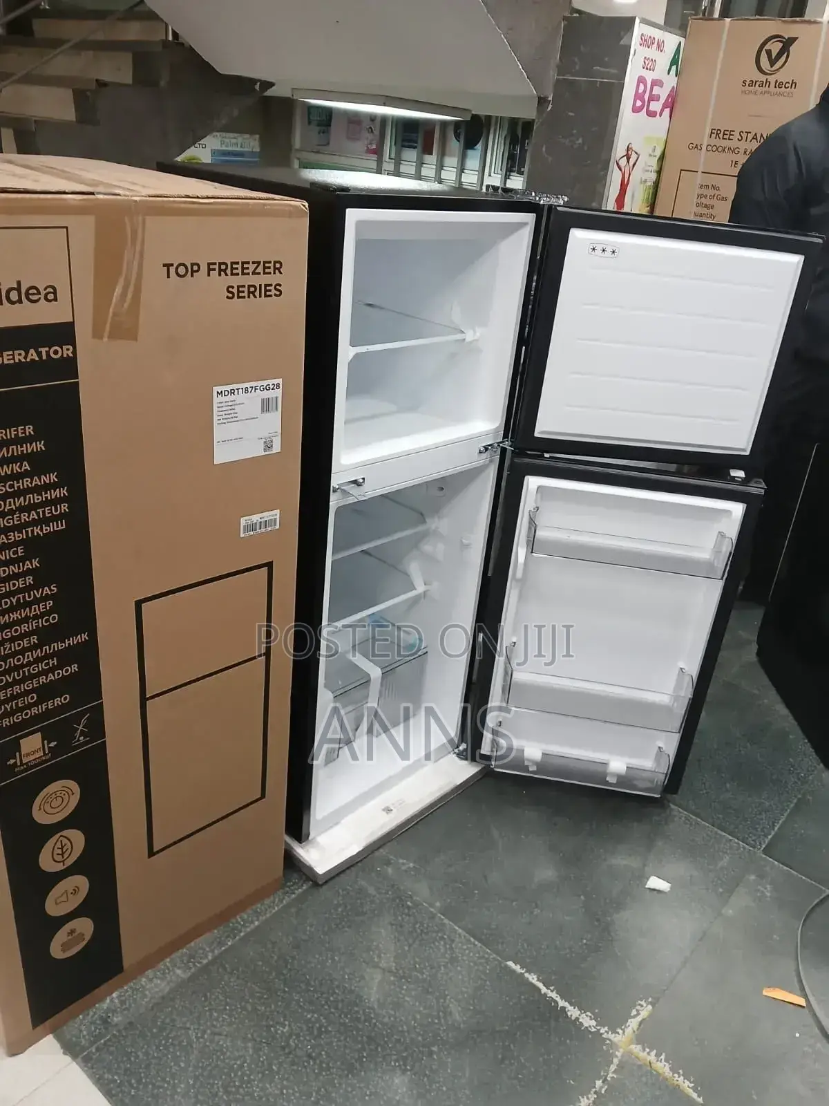 Midea 127litres Double Door Fridge (MDRT187FGG28)