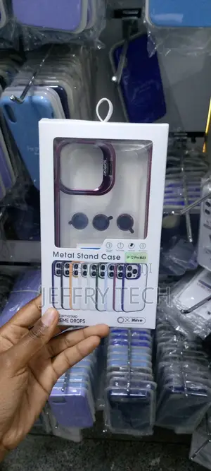Magnetic Stand Lens Metal Ring Case for iPhone 12 Pro Max