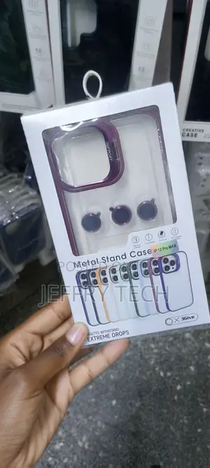 Magsafe Stand Lens Metal Ring Case for iPhone 12 Pro Max