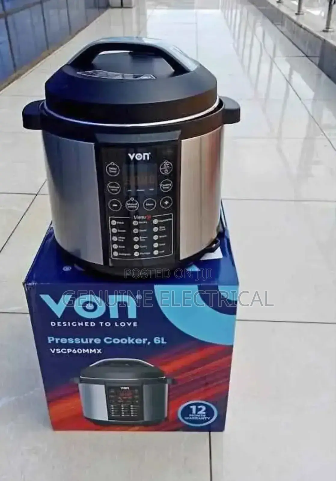 6litres Von Pressure Cooker