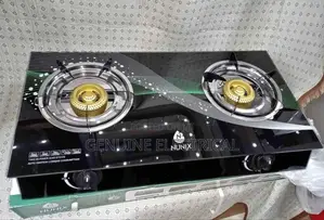 Nunix Glass Top Infrared Gas Stove Double Burner-2 Burner