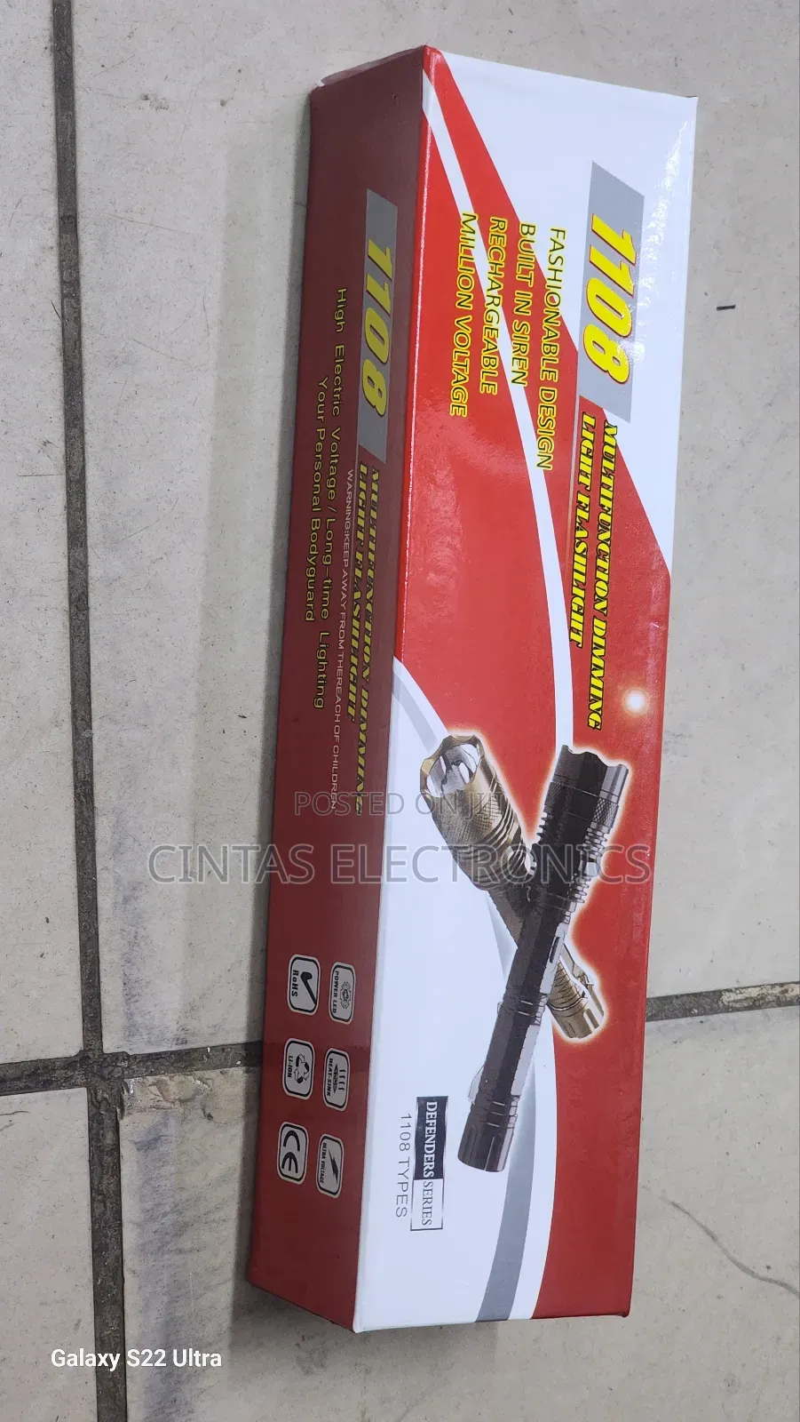 1108 Multifunctional Dimming Light Flashlight
