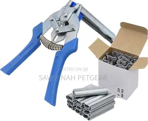 Hog Ring Galvanized M Clips Staples Poultry Mesh Cage -600pc