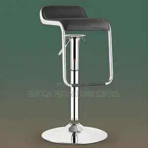 Home Chairs:Swivel Leather Adjustable Footrest Barstool