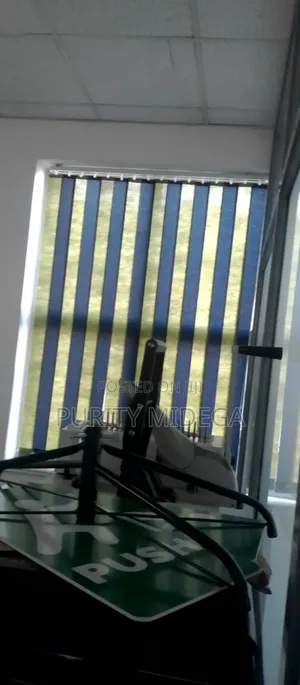 Blue Shade of Vertical Blinds Fabrics