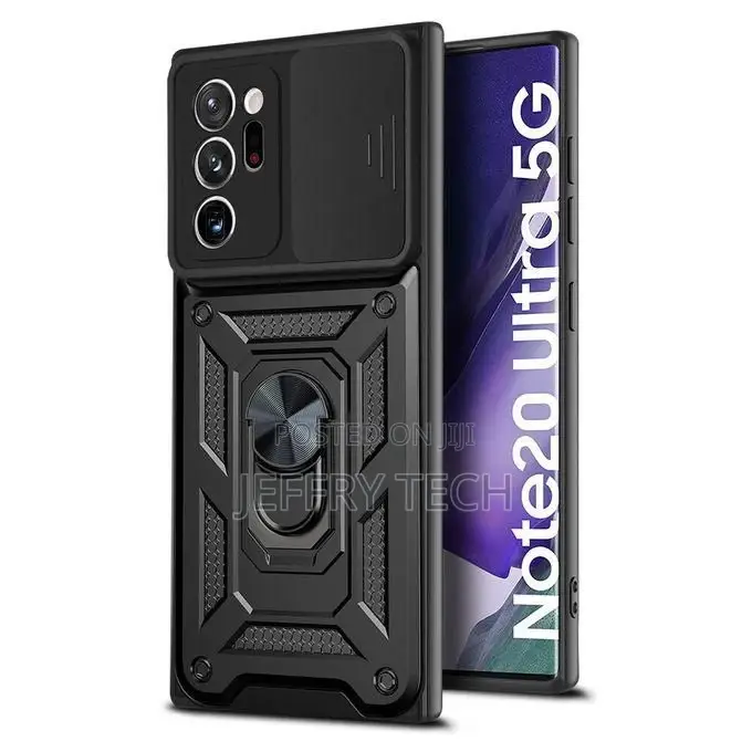 Kickstand Protective Case for Galaxy Note 20 Ultra, Black