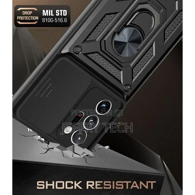 Kickstand Protective Case for Galaxy Note 20 Ultra, Black