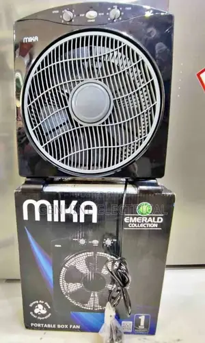 Mika Portable Box Fan 12" Super Quiet