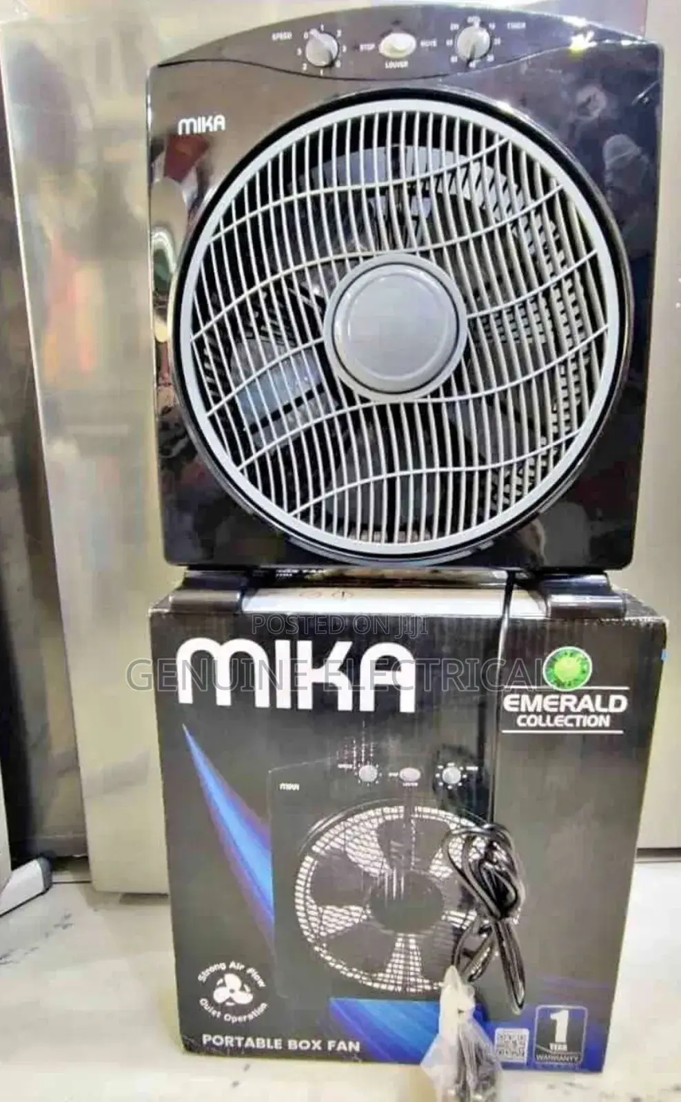Mika MFB1211/GR - Box Fan - 12"