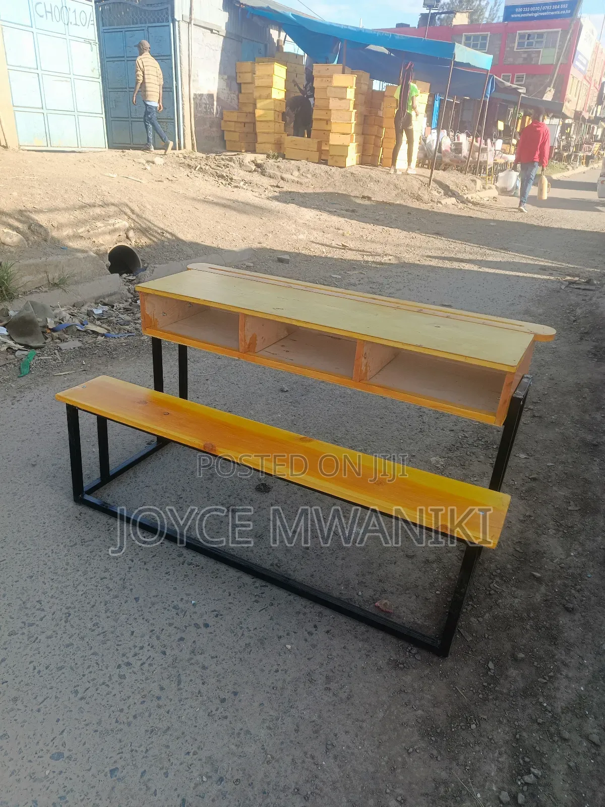 School Desk, 3 Seater for Kindergarten 
