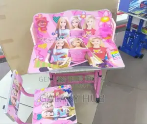Adjustable Kids Table Pink