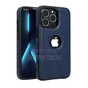 iPhone 13 Pro Max Luxury Elegant Leather Case - Blue