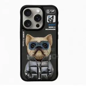 iPhone 14 Pro Nimmy Embroidery Jacket Series Case - Bull Do