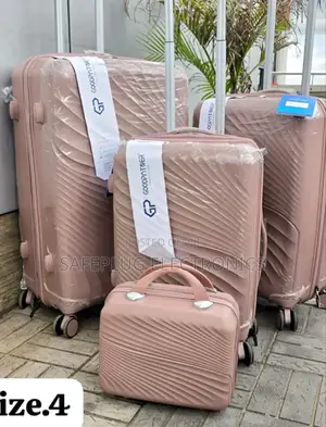 Pink 4 in 1 Travel Suitcase Rubber Bags