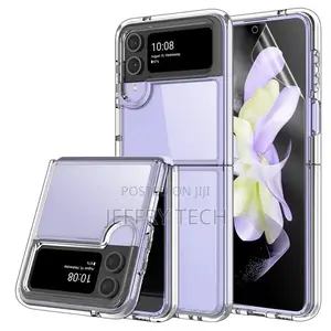 Samsung Galaxy Z Flip 4 Transparent Case With Bumper Camera
