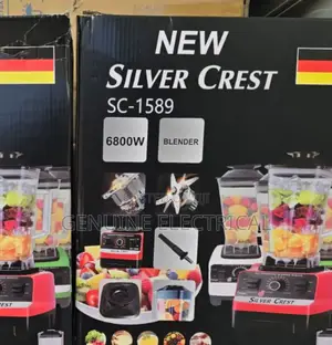 6800w 2 in 1 Silver Crest Heavy Duty Commercial Blender BCD