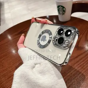 iPhone 13 Pro Transparent Electroplating Case With Camera