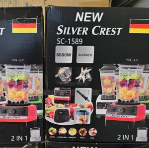 2 in 1 Silver Crest Heavy Duty Commercial Blender BCD