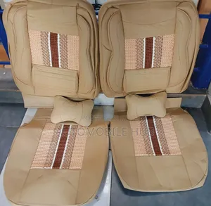 Leather Seat Covers 5seater Set Black Red