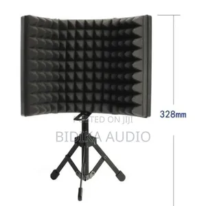 Microphone Isolation Screen With Stand Acoustic Sound Shield