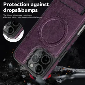 Leather Case for iPhone 16 Pro Max, Slim With Stand Case