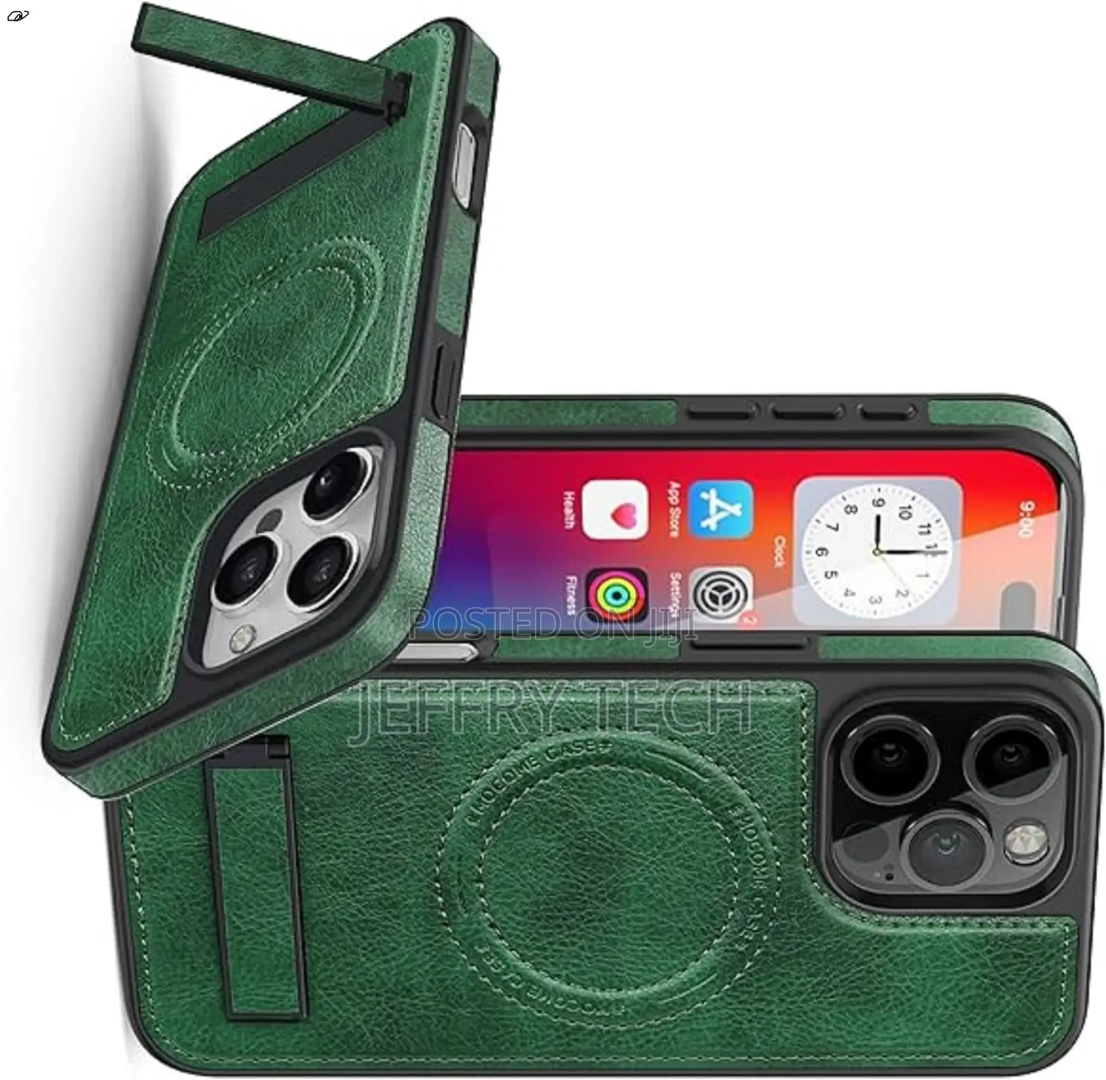 iPhone 16 Pro Max Case 2024 With Magsafe Leather Stand Case