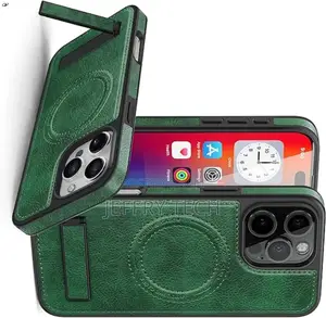iPhone 16 Pro Max Case 2024 With Magsafe Leather Stand Case