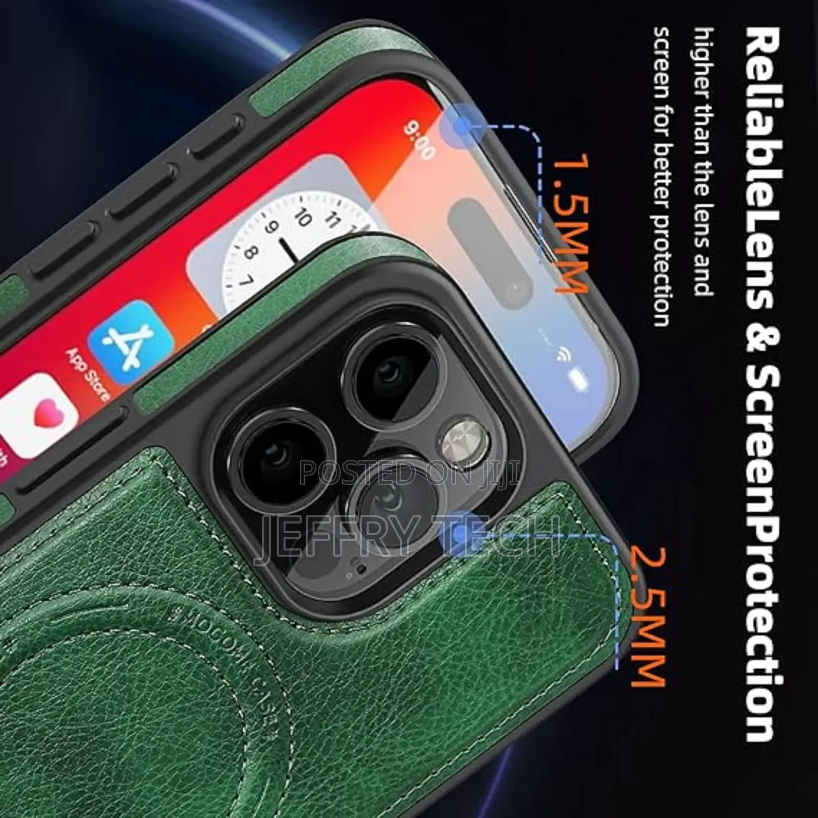 iPhone 16 Pro Max Case 2024 With Magsafe Leather Stand Case