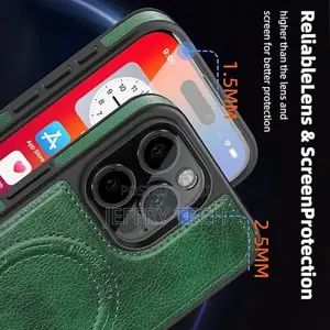 iPhone 16 Pro Max Case 2024 With Magsafe Leather Stand Case