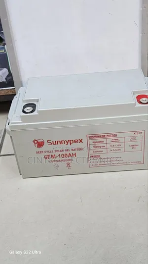 Sunnypex Deep Cycle Solar Gel Battery 6FM 100AH