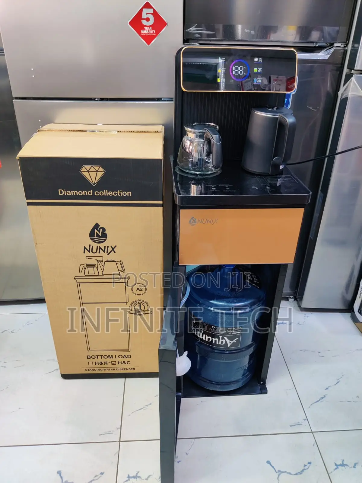 Nunix Bottom Load Water Dispenser Hot Cold A2C