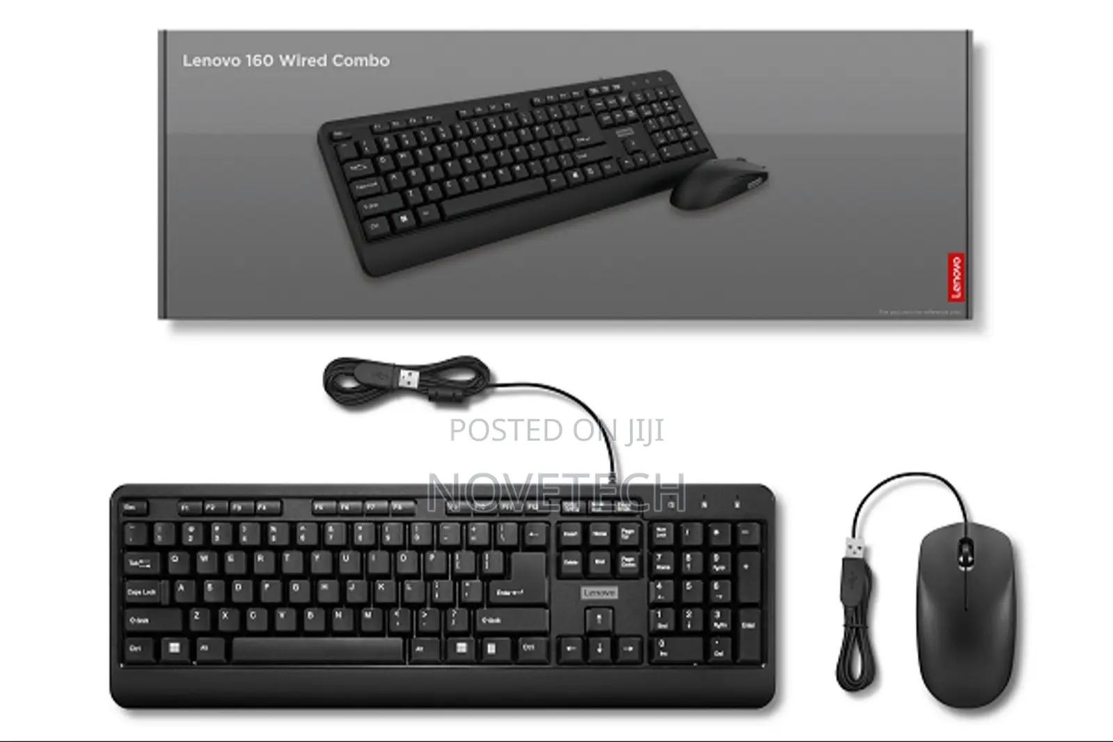 Lenovo 160 Keyboard Mouse Wired Combo