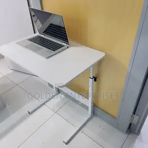 Multipurpose White Home/Office Laptop Table With Wheels