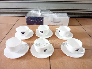 Luminarc Coffee Cup and Saucer/Cuppuccion Coffee Cups 220ml