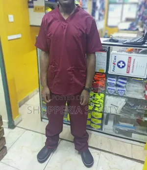 Maroon Nurses/ Cleaners Uniform