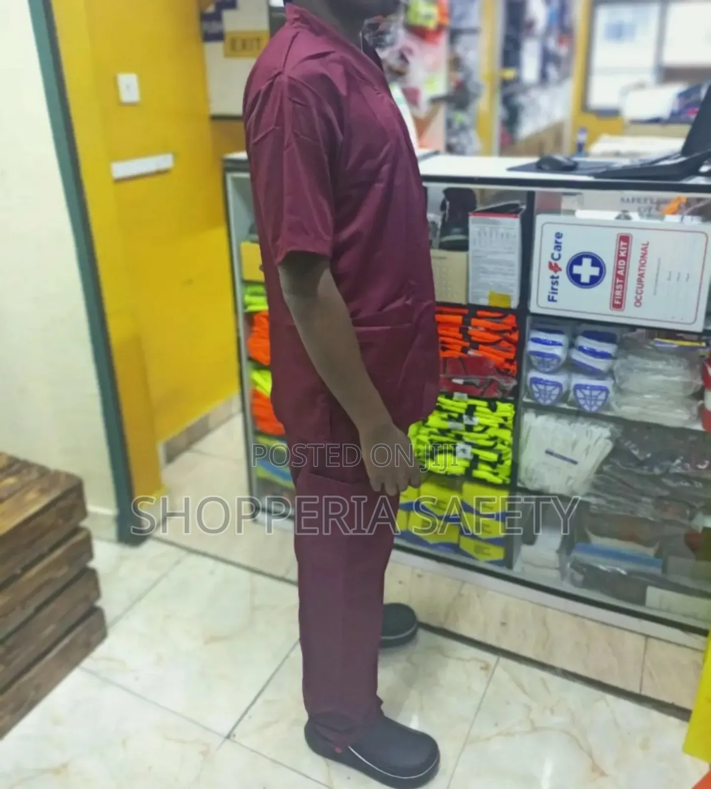 Maroon Nurses/ Cleaners Uniform