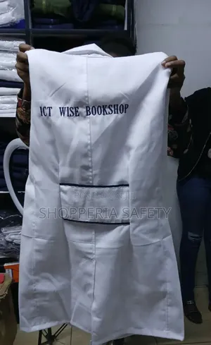 Customized Pipped White Dustcoat