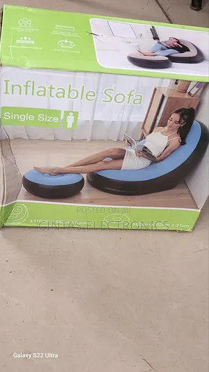 Inflatable Sofa Single Size +- 116cmx 98cm X83cm