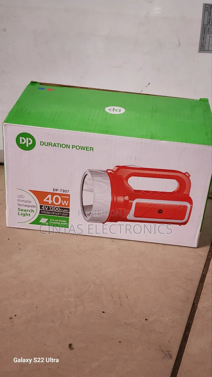 Dp LED Portable Rechargeable Search Light 40W