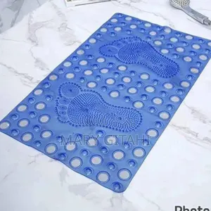Blue Antislip Bathroom Mat
