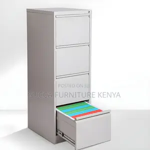 Cabinets:4-Drawer Contemporary Metal File Organizer