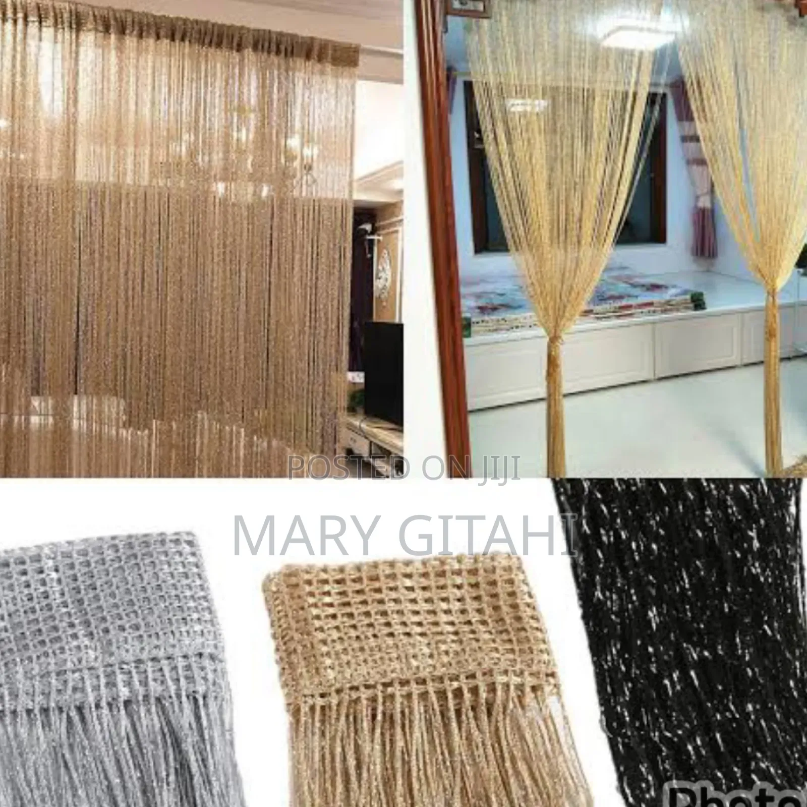 String Salon Curtain Available