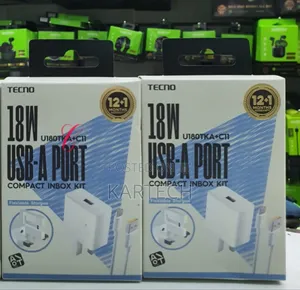 Tecno U180TKA+C11 18W Type C Compact Charger