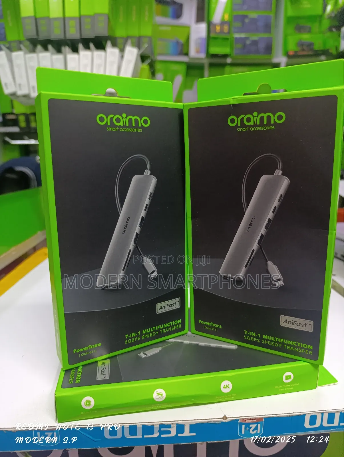 Oraimo Powertrans USB-C Hub 7-in-1 Multi-Functional Adapter