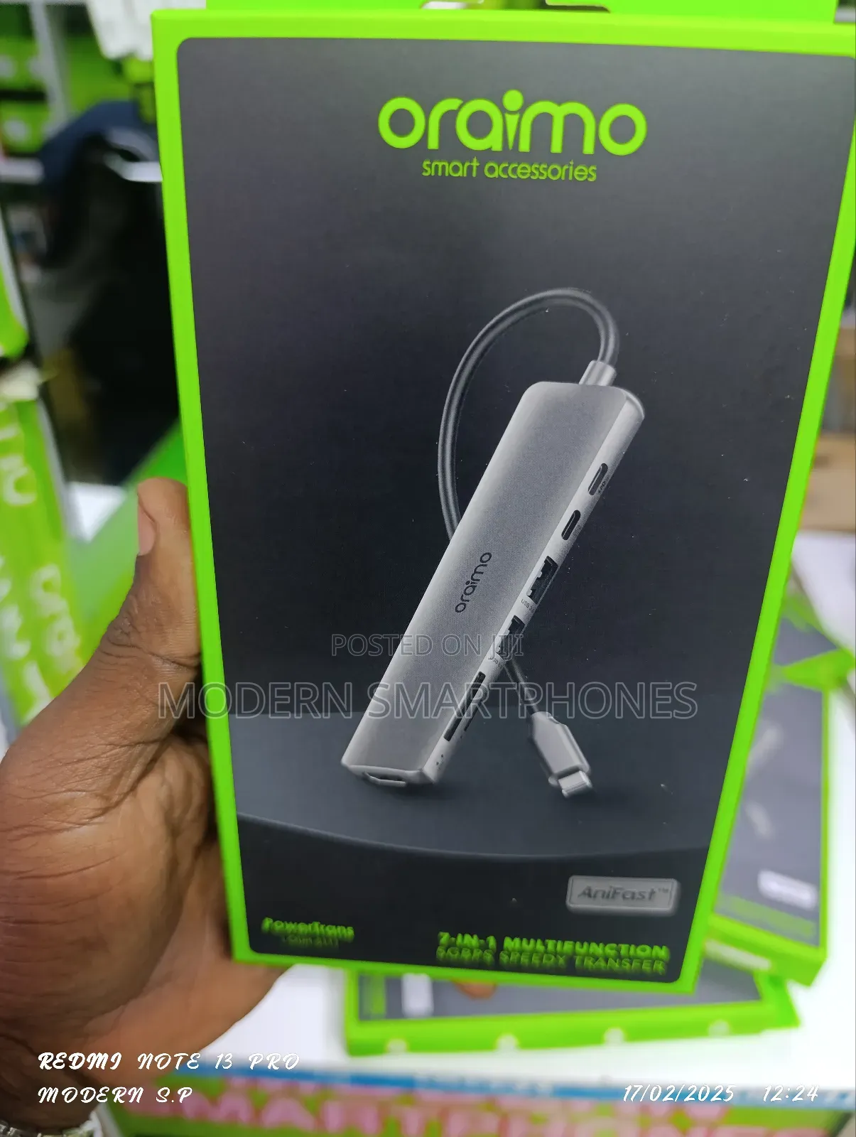 Oraimo Powertrans USB-C Hub 7-in-1 Multi-Functional Adapter
