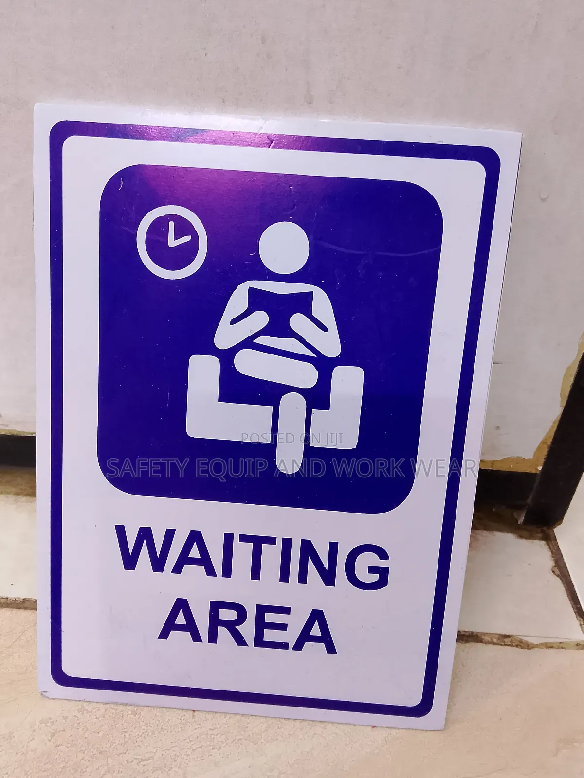 Waiting Area Signage