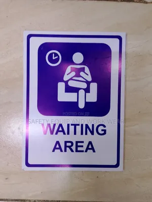Waiting Area Sign